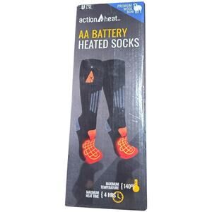 Action Heat Wool Heated Socks Battery Operated Heating Socks Unisex Size L/XL